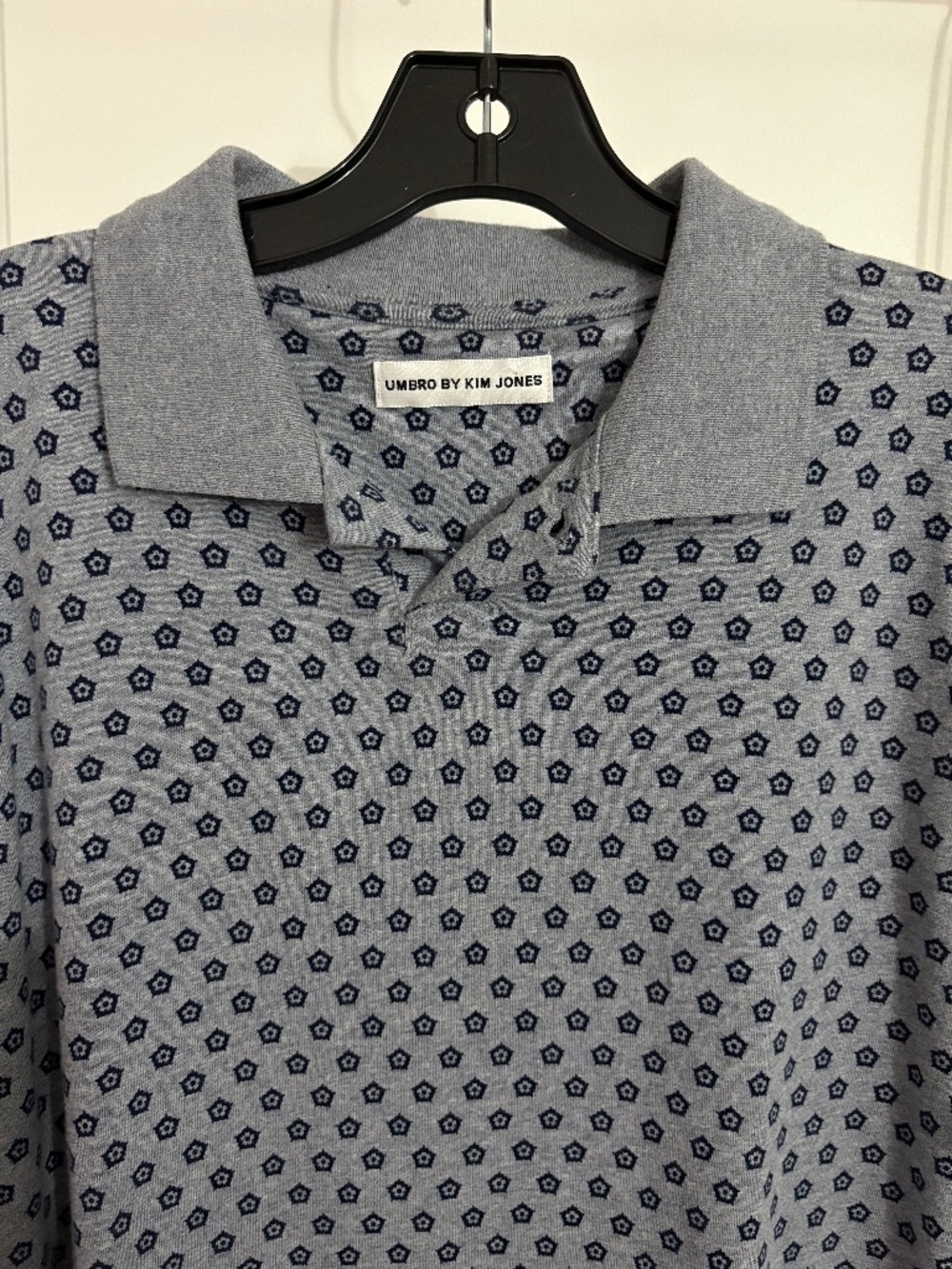 Limited Edition Umbro by Kim Jones 2006 World Cup Gray Blue Polo Shirt